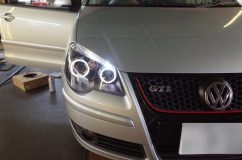 VW ポロのヘッドライト交換とフォグランプスイッチ&配線施工 VW ポロのヘッドライト交換とフォグランプスイッチ&配線施工