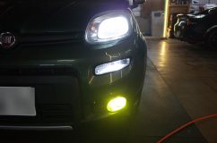 FIAT パンダのヘッドライト他LED化施工 ヘッドライト・ポジションランプ・フォグランプいずれも警告灯は出ませんでした。