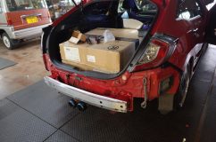 シビックCIVIC TypeRのヘッドライト交換 テールリフレクターも交換