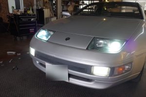 Z32のヘッドライトHID化＆フォグ、スモールLED化