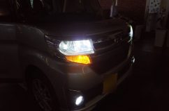  ハイビームとウィンカーもLED化させていただきました。ウィンカーはハイフラ対策済みの商品なので、ポン付けが可能です。 