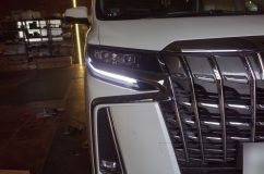 30アルファードの2眼ヘッドライトデイライト加工 LED1発なので3眼タイプほどは明るくありませんが、ヘッドライトなどに使われるチップを贅沢に使っているので、驚愕なほど明るいです。