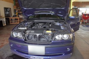 E46BMWアルピナのヘッドライトウォッシャーノズル交換