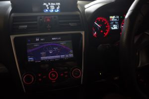 レヴォーグのスピードメーターLED色替え