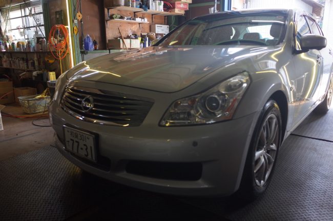   V36 スカイラインのスピードメーターバックライト修理  