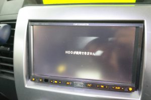 HDDナビ故障で中古ナビに交換