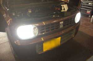 スズキ ラパンの電格ミラーモータ不具合