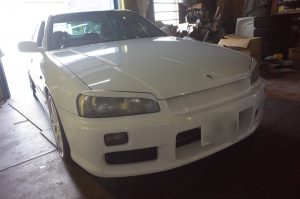 ENR34 スカイラインのエアコンパネル修理