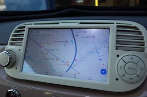 FIAT500のアンドロイドナビ取り付け