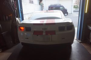 シボレーカマロのテールランプウィンカー修理
