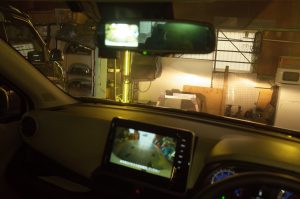 EKワゴンのバックカメラ映像分岐