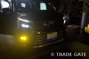 80後期VOXYウィンカーポジション色替え取付|2色ウィンカー施工