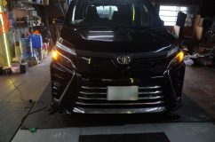 施工完了後のVOXY全景、ショップでの完成状態