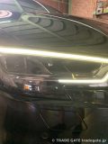 修理後のAUDI A3右側デイライト。左側と同様にクリアな白色で点灯し、左右の統一感が取れている。