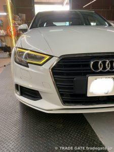 Audi S3のデイライト導光チューブ交換で点灯復活