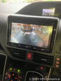 バックカメラ交換後、正常に後方映像が映し出されているナビ画面