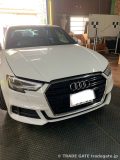 入庫した白いAudi A3の全体像