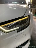 照度低下と黄変が見られるAudi A3のデイライト詳細