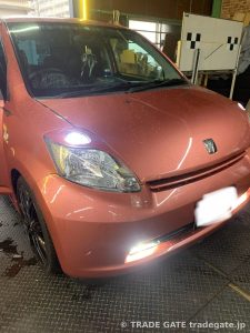 パッソのスピードメーターをブルーと赤にカスタム