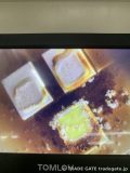 拡大されたLEDチップの画像。複数のチップが焦げ付いたように黄ばんでいる。