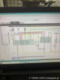 パソコン画面に表示された車両の配線図