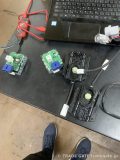 取り外したコンピュータユニットと診断機
